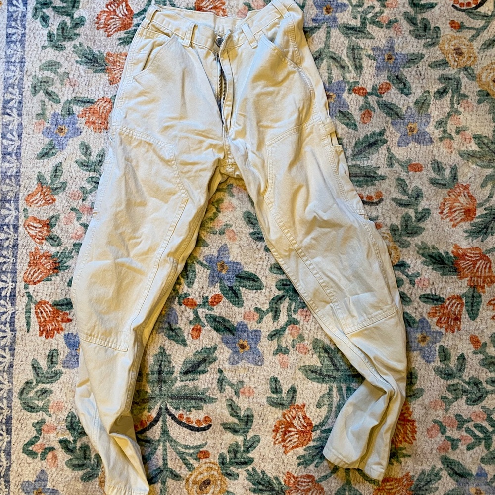 Cream Cargo Pants